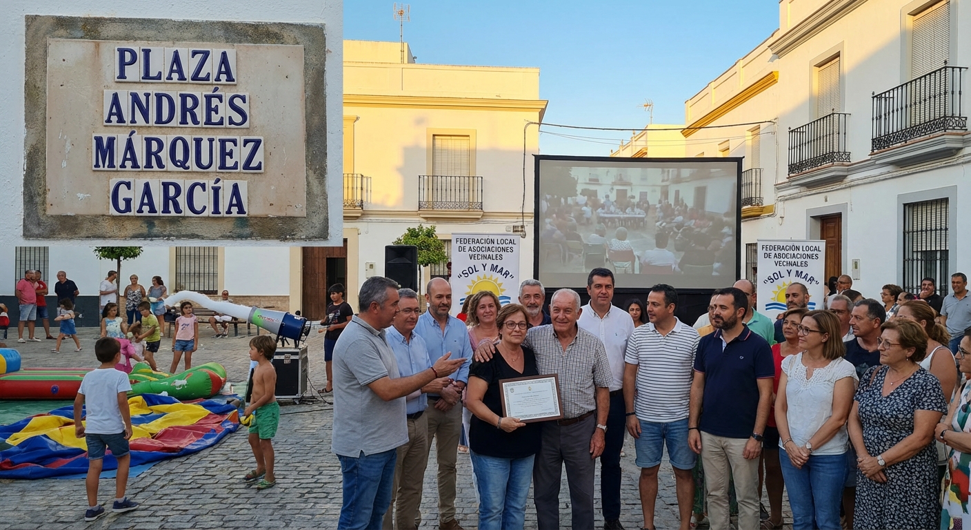 El Puerto rinde homenaje a Andrés Márquez, tres décadas defendiendo los barrios